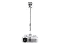 SMS Projector CL with SMS Unislide - Monteringssett (takplate, brakett, klemme) - Tilt & Swivel - for projektor - sølv, aluminium