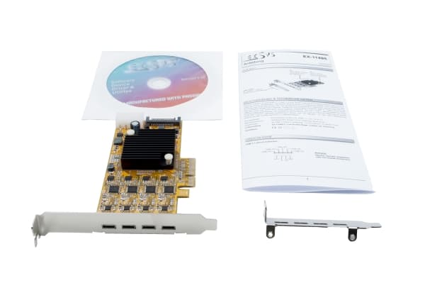 EXSYS EX-11495 grensesnittkort/adapter Innebygd USB 3.2 Gen 1 (3.1 Gen 1) (EX-11495)