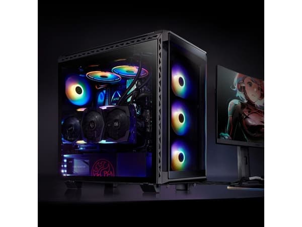 XPG BATTLECRUISER, Midi Tower, PC, Musta, ATX, EATX, mikro ATX, Mini-ITX, SPCC, Pelaaminen