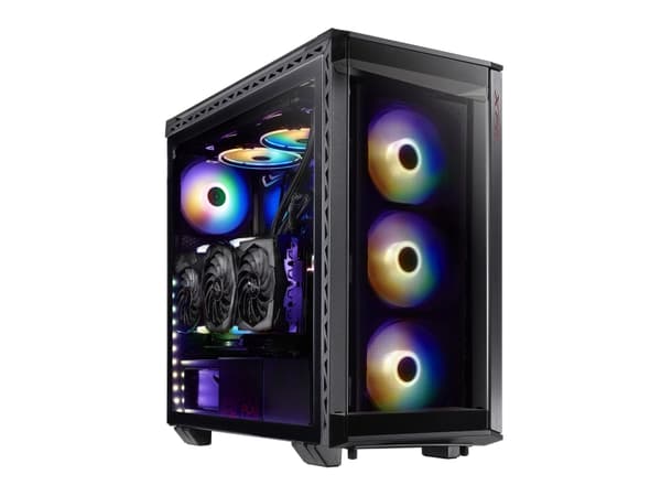 XPG BATTLECRUISER, Midi Tower, PC, Musta, ATX, EATX, mikro ATX, Mini-ITX, SPCC, Pelaaminen musta