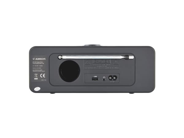 Albrecht DR 884, Internett, Digitalt, DAB+, FM, AAC, FLAC, MP3, WAV, WMA, TFT, 6,1 cm (2.4")