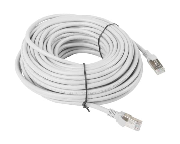 30 Meter Cat6 FTP Nettverkskabel Grå