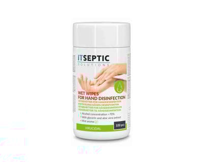 ITSSEPTIC Hånddesinfeksjon, 100st Rengjøringsservietter - Medium