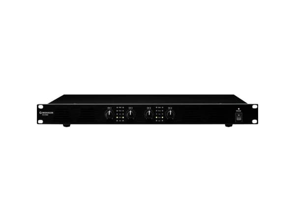 Monacor PA-4120D ELA-vahvistimet 480 W 4-kanavainen