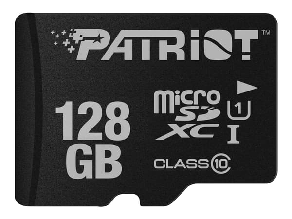 Patriot-minne PSF128GMDC10, 128 GB, MicroSDXC, Klasse 10, UHS-I, 80 MB/s, Klasse 1 (U1)