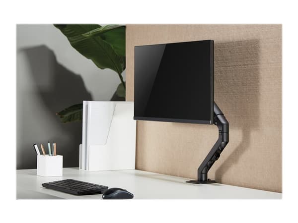 Neomounts FPMA-D650 - Monteringssett - full bevegelse - for LCD-skjerm - stål - svart - skjermstørrelse: 17"-27" - klemmemonterbar, malje, skrivebord
