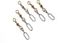 Pikkukuva 2 / 2: Okuma Norwegian Snap Swivel Size 6 Brass - 8pcs
