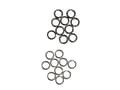 Miniatyrbilde 1 av 2: SG Stainless Splitring Mix Forged 9mm SS 32kg 20pcs