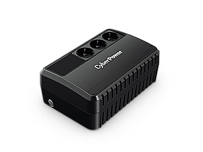 CyberPower BU650EU, Linje-Interactive, 0,65 kVA, 360 W, Sinus, 167 V, 295 V Sort