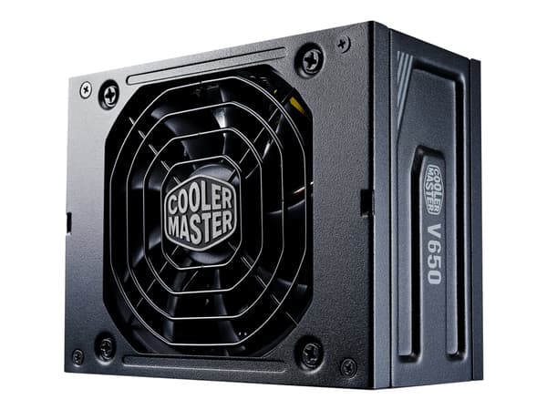 Cooler Master V Series V650 SFX - Strømforsyning (intern) - EPS12V / SFX12V 3.42 - 80 PLUS Gold - AC 100-240 V - 650 watt - aktiv PFC - Europa Sort