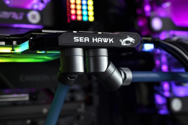 EK Water Blocks EK-Quantum Torque HDC 14 tilkobling rett G1/4 tommer AG til 14 mm OD Hardtube - Satin Titanium