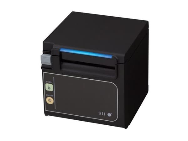 Seiko Instruments RP-F10 series - Kvitteringsskriver - termolinje - Rull (8 cm) - 203 dpi - inntil 250 mm/sek - USB, LAN, USB-vert - kutter - svart