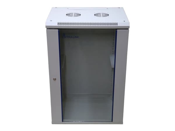 Extralink - Rack skap - veggmonterbar - grå - 15U - 19"