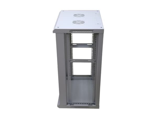 Extralink EX.14350, Seinään asennettava laitekehikko, 15U, 60 kg, Näppäinlukko, Kotelon kiskot, Harmaa