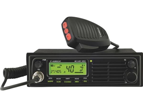 Albrecht AE 6491 NRC, DC, 188 mm, 137 mm, 57 mm, LCD, Bil CB-radio