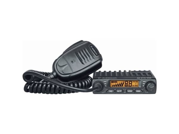 Albrecht AE 6110 VOX, 102 mm, 100 mm, 25 mm, LED, Bil CB radio, Svart