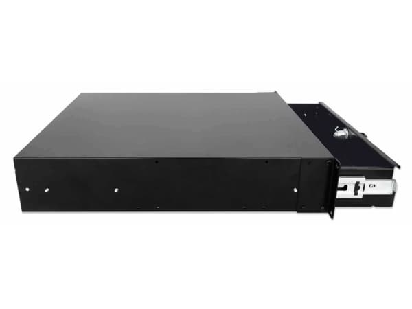 Intellinet 715829, Lådenhet, Svart, Stål, 35 kg, 2U, 48,3 cm (19")
