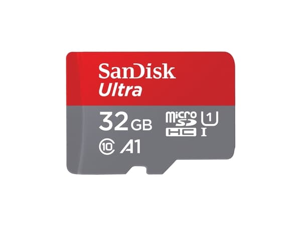 SanDisk Ultra - Flashminneskort (microSDHC till SD-adapter ingår) - 32 GB - A1 / UHS-I U1 / Class10 - microSDHC UHS-I (2 st.)