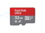 SanDisk Ultra - Flashminneskort (microSDHC till SD-adapter ingår) - 32 GB - A1 / UHS-I U1 / Class10 - microSDHC UHS-I (2 st.)