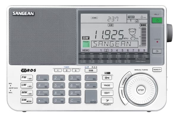 Verdensmodtager Sangean ATS-909 X KW, AM (1018), LW, FM Batteriopladningsfunktion Sort