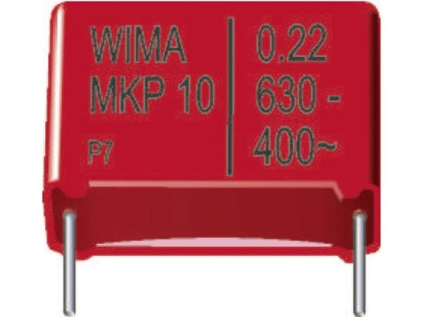 Wima MKP1G044707G00MSSD 1 stk MKP-foliekondensator med radial tråd 4.7 µF 400 V/DC 10 % 37.5 mm (L x B x H) 41.5 x 20 x 39.5 mm