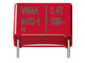 Miniatyrbilde 2 av 2: Wima MKS4U031006D00KSSD 1 stk MKS-foliekondensator med radial tråd 0.1 µF 2000 V/DC 10 % 27.5 mm (L x B x H) 31.5 x 13 x 24 mm