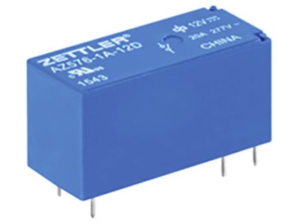 Zettler Electronics AZ576-1C-12D Tryckrelä 12 V/DC 20 A 1 x växelkontakt 1 st