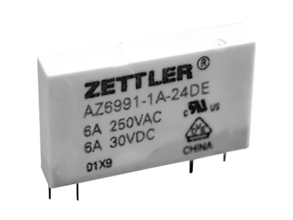 Zettler elektronikk Zettler elektronikk Trykt relé 24 V/DC 8 A 1 x lukkekontakt 1 stk.
