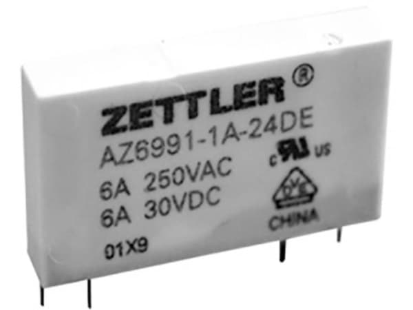 Zettler elektronikk Zettler elektronikk Trykt relé 24 V/DC 8 A 1 x lukkekontakt 1 stk.