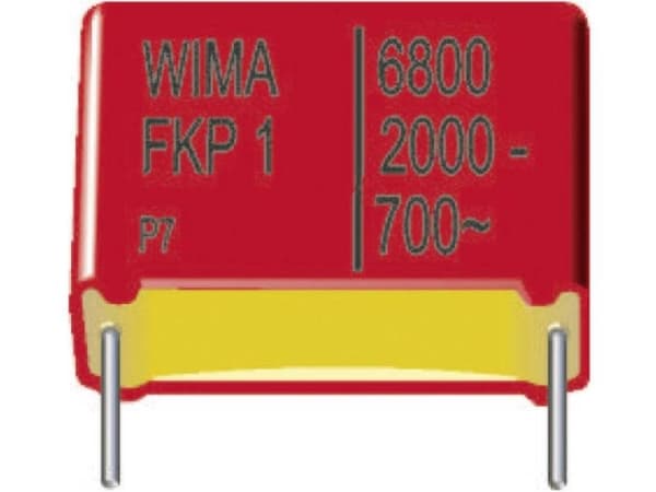Wima FKP1R024706D00KSSD 1 stk FKP-foliekondensator med radial tråd 0.047 µF 1250 V/DC 10 % 27.5 mm (L x B x H) 31.5 x 13 x 24 mm
