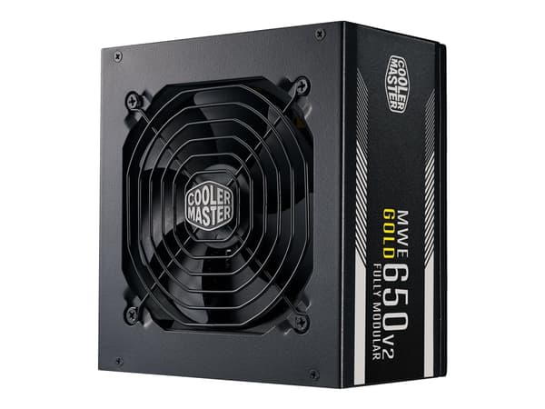 Cooler Master MWE Gold V2 650 - Strømforsyning (intern) - ATX12V / EPS12V - 80 PLUS Gold - AC 100-240 V - 650 watt - aktiv PFC - Europa