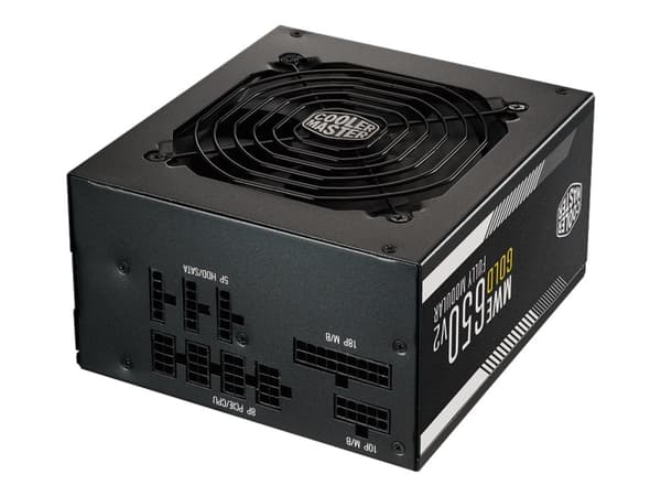 Cooler Master MWE Gold V2 650 - Strømforsyning (intern) - ATX12V / EPS12V - 80 PLUS Gold - AC 100-240 V - 650 watt - aktiv PFC - Europa Sort