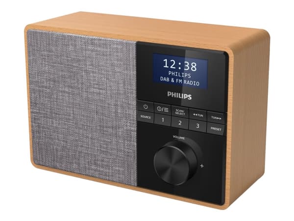 Philips TAR5505/10, Kannettava, Digitaalinen, DAB, DAB+, FM, 5 W, LCD, Valkoinen