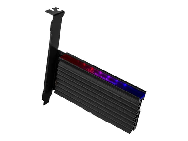 SilverStone ECM24-ARGB - Grensesnittadapter - M.2 - M.2 NVMe-kort - lavprofil - PCIe x4