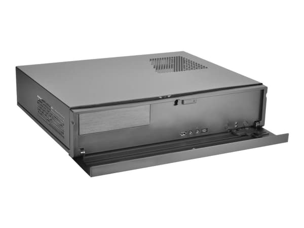 SilverStone MILO ML04 - SFF - micro ATX - ingen strømforsyning (ATX / PS/2) - svart - USB/lyd