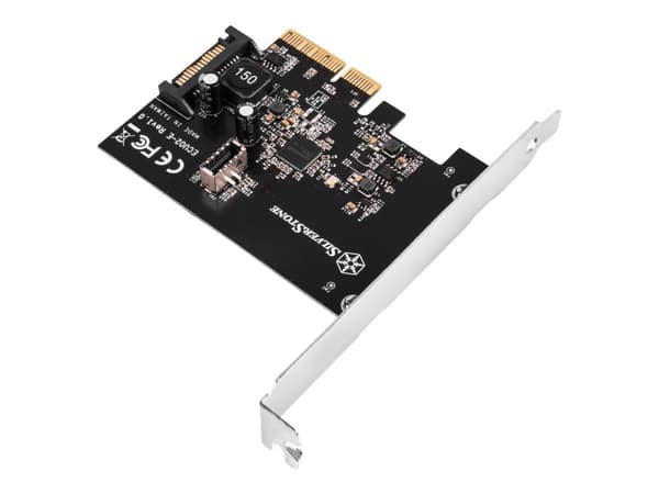 SilverStone ECU02-E - USB-adapter - PCIe 3.0 x2 lav profil - USB 3.2 Gen 2
