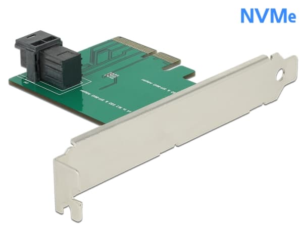 Delock PCI Express x4 Card > 1 x internal SFF-8643 NVMe - Low Profile Form Factor - Diskkontroller - U.2 NVMe - lav profil - PCIe 4.0 x4
