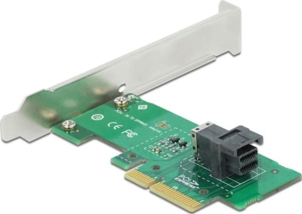 Delock PCI Express x4 Card > 1 x internal SFF-8643 NVMe - Low Profile Form Factor - Diskkontroller - U.2 NVMe - lav profil - PCIe 4.0 x4
