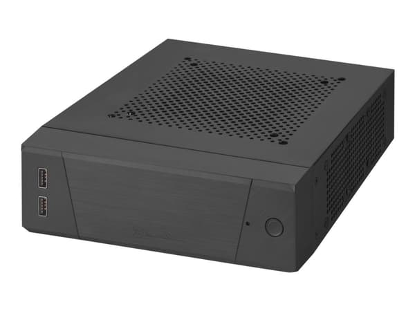 SilverStone MILO ML10 - USFF - mini ITX - ingen strömförsörjning - svart - USB/ljud Svart