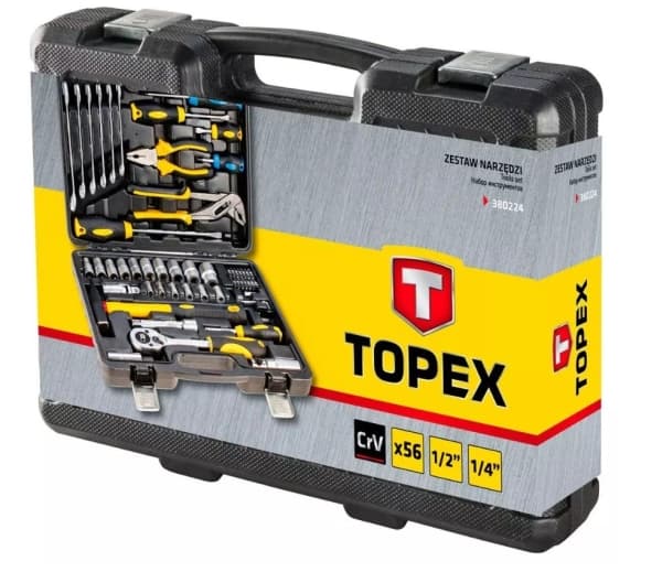 Topex työkalusarja 56 kpl (38D224)