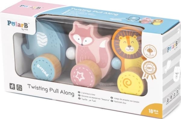 Viga Toys Viga 44023 PolarB Zoo vänner att dra
