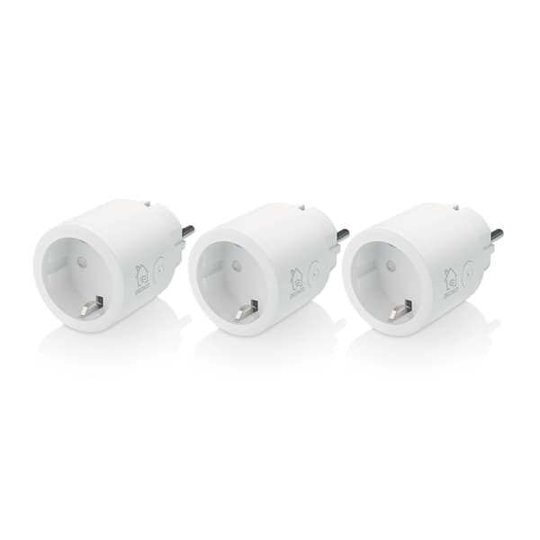 Deltaco Smart Home strømbryter, WiFi Hvit 3-pk