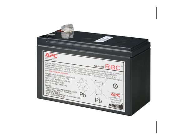 APC Replacement Battery Cartridge #164 - UPS-batteri - 1 x batteri - blysyre - 128 Wh - svart - for Back-UPS Pro BR900MI