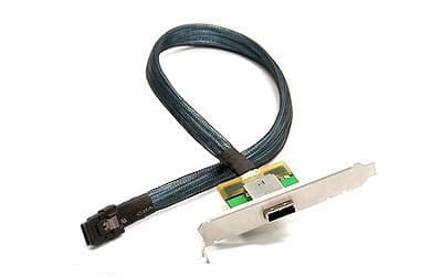 Supermicro IPASS / IPASS, iSCSI, SAS, Lavprofil, Nickel, Server, 0,61 m Nickel