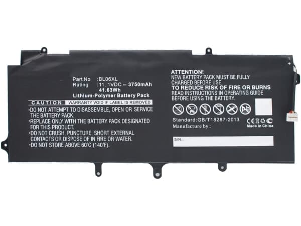 CoreParts - Batteri til bærbar PC - litiumpolymer - 3750 mAh - 41.6 Wh - svart - for HP EliteBook Folio 1040 G1, 1040 G2