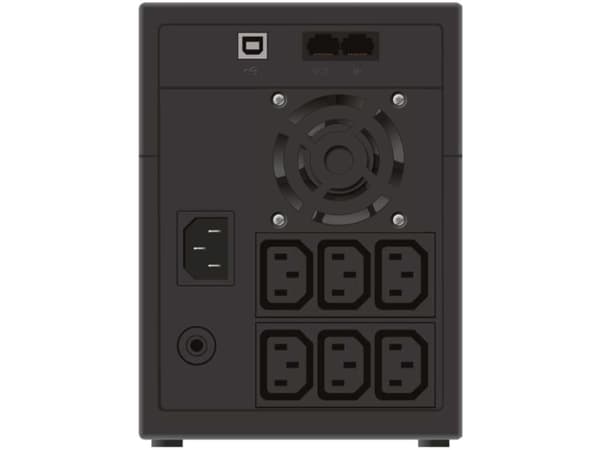 PowerWalker VI 2200 LCD/IEC - UPS - AC 230 V - 1200 Watt - 2200 VA - 9 At - USB - utgang-stikkforbindelse: 6 - sort