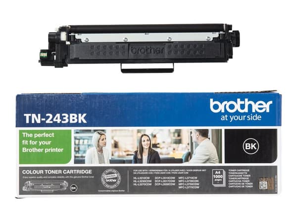 Brother TN243BK - Svart - original - tonerpatron - for Brother DCP-L3510, L3517, L3550, HL-L3210, L3230, L3270, MFC-L3710, L3730, L3750, L3770