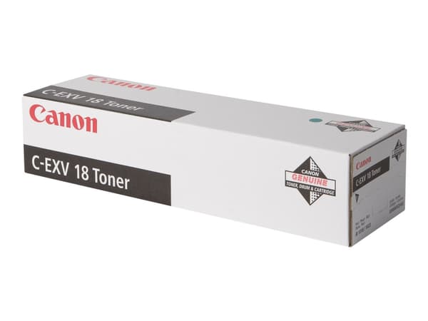 Canon C-EXV 18 - Svart - original - tonerpatron - for imageRUNNER 1018, 1018J, 1022A, 1022F, 1022i, 1022IF, 1024iF