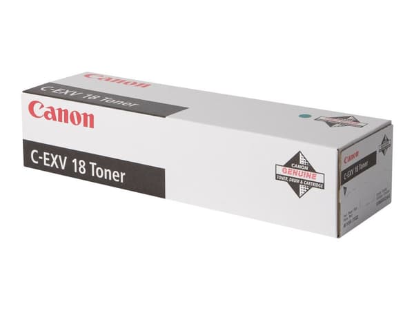 Canon C-EXV 18 - Svart - original - tonerpatron - for imageRUNNER 1018, 1018J, 1022A, 1022F, 1022i, 1022IF, 1024iF