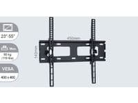 VivoLink Wall Mount Slim - Monteringssett (veggmontering) - for flatpanel - skjermstørrelse: 23"-55" - monteringsgrensesnitt: 400 x 400 mm - veggmont